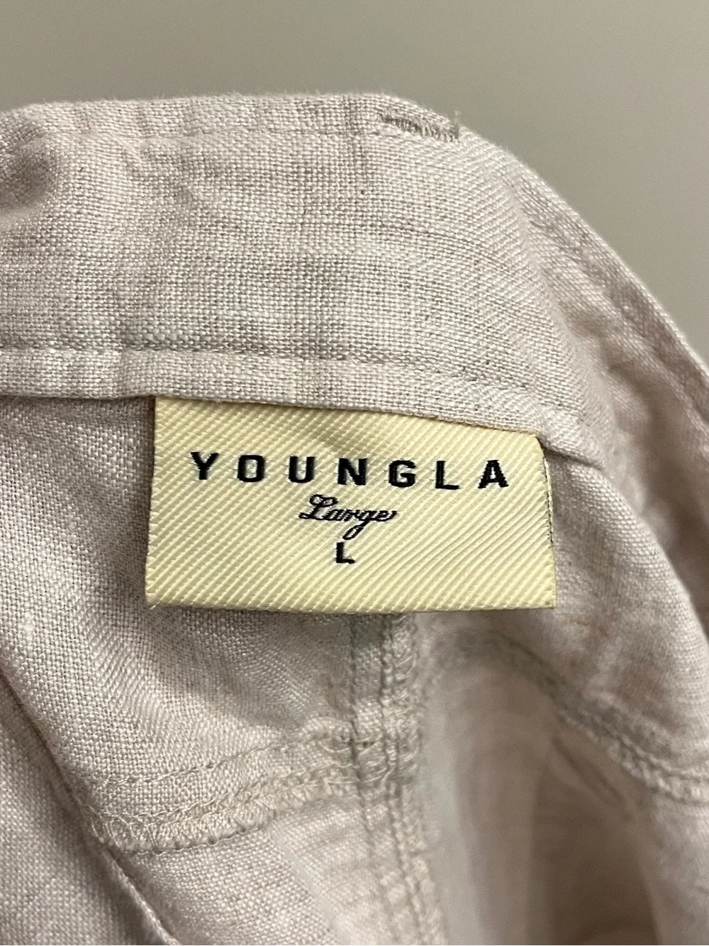YoungLA Linen Monaco Pants Natural Linen Size Large